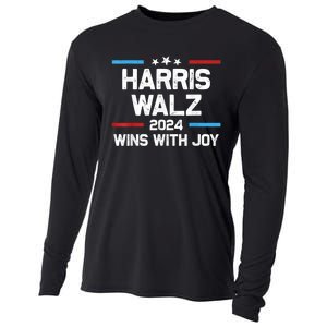 Kamala Wins With Joy Harris Waltz 2024 President Election Cooling Performance Long Sleeve Crew