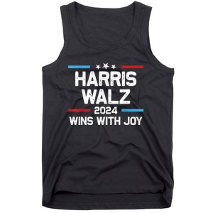 Kamala Wins With Joy Harris Waltz 2024 President Election Tank Top