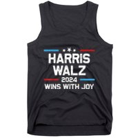 Kamala Wins With Joy Harris Waltz 2024 President Election Tank Top