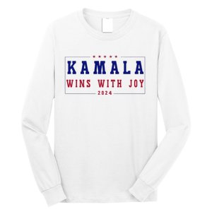 Kamala Wins With Joy Kamala Harris 2024 Premium Long Sleeve Shirt