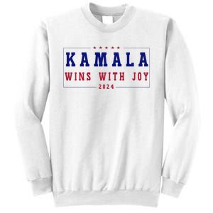 Kamala Wins With Joy Kamala Harris 2024 Premium Sweatshirt