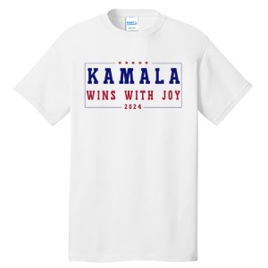 Kamala Wins With Joy Kamala Harris 2024 Premium Tall T-Shirt