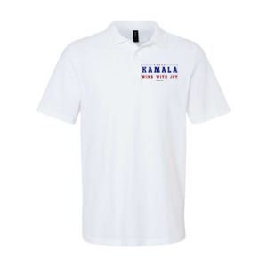 Kamala Wins With Joy Kamala Harris 2024 Premium Softstyle Adult Sport Polo