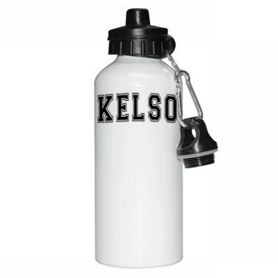 Kelso Wa Washington Usa Vintage Sports Varsity Style Great Gift Aluminum Water Bottle 