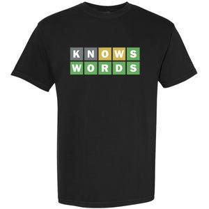 Knows Words Word Guessing Game Guess The Word Game Garment-Dyed Heavyweight T-Shirt