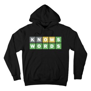 Knows Words Word Guessing Game Guess The Word Game Hoodie