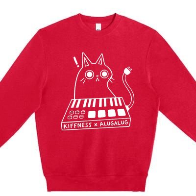 Kiffness X Alugalug Eating The Cats Premium Crewneck Sweatshirt