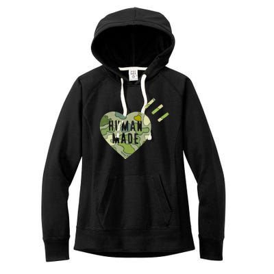 Kaws X Human Made Camo Women's Fleece Hoodie