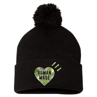 Kaws X Human Made Camo Pom Pom 12in Knit Beanie
