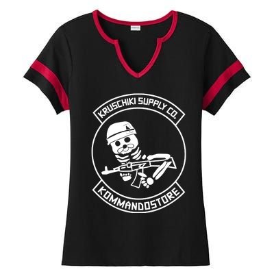 Kruschiki X Kommando Pact Of Steel Bundle Ladies Halftime Notch Neck Tee