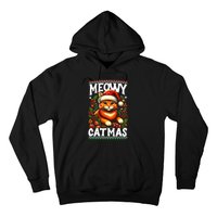 Kitten Xmas Ugly Meowy Catmas Cat Santa Christmas Hoodie