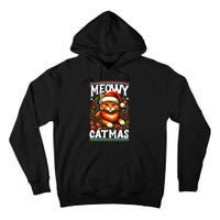 Kitten Xmas Ugly Meowy Catmas Cat Santa Christmas Tall Hoodie