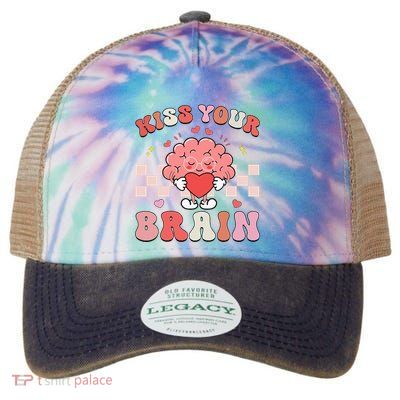 Kiss Your Brain Sped Teacher Appreciation Legacy Tie Dye Trucker Hat