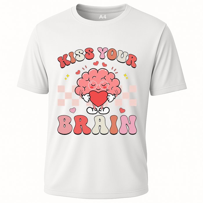Kiss Your Brain Sped Teacher Appreciation Cooling Performance Crew T-Shirt