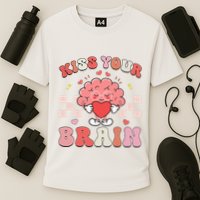 Kiss Your Brain Sped Teacher Appreciation Cooling Performance Crew T-Shirt