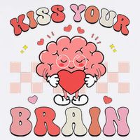 Kiss Your Brain Sped Teacher Appreciation Adult Drive Performance Visor
