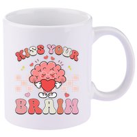 Kiss Your Brain Sped Teacher Appreciation 11oz C Handle Ceramic Mug