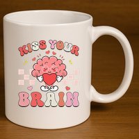 Kiss Your Brain Sped Teacher Appreciation 11oz C Handle Ceramic Mug