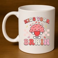 Kiss Your Brain Sped Teacher Appreciation 11oz C Handle Ceramic Mug