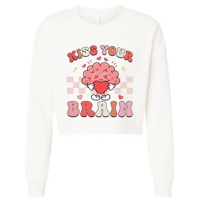 Kiss Your Brain Sped Teacher Appreciation Cropped Pullover Crew