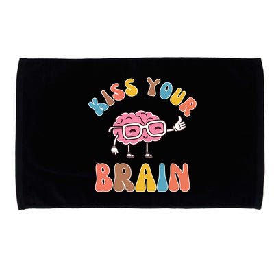 Kiss Your Brain Microfiber Hand Towel