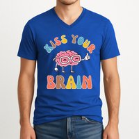 Kiss Your Brain V-Neck T-Shirt