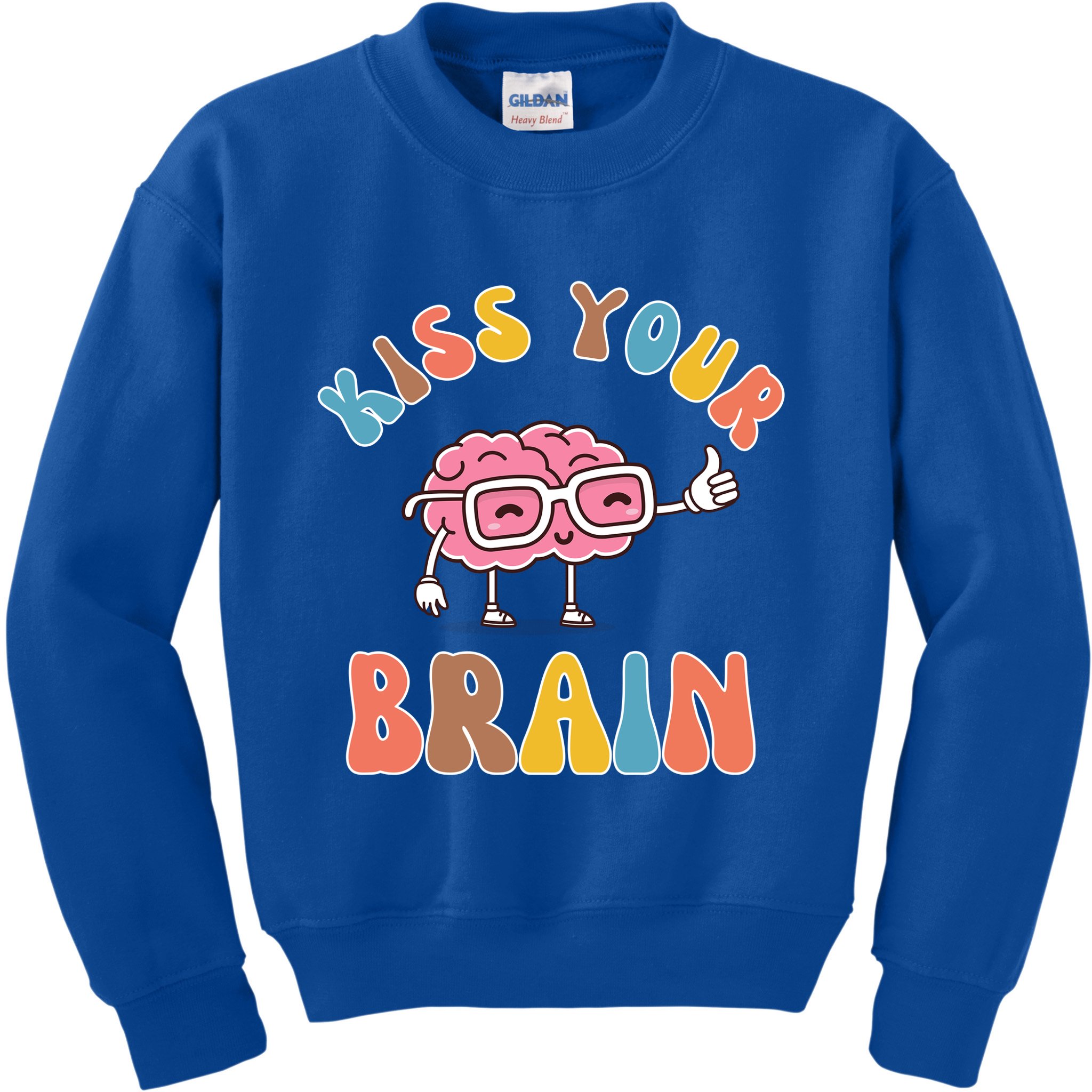 Kiss Your Brain Kids Sweatshirt