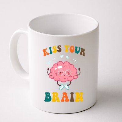 Kiss Your Brain Cute Funny Coffee Mug