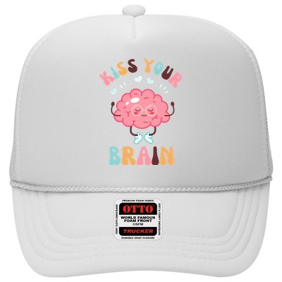 Kiss Your Brain Mental Health Brain Trucker Hat