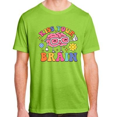 Kiss Your Brain Cute Teacher Appreciation Back To School Adult ChromaSoft Performance T-Shirt