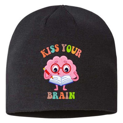 Kissing Your Brain Teaching Squad Sustainable Beanie