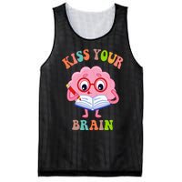 Kissing Your Brain Teaching Squad Mesh Reversible Basketball Jersey Tank