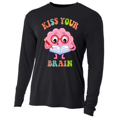 Kissing Your Brain Teaching Squad Cooling Performance Long Sleeve Crew