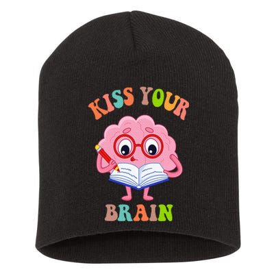 Kissing Your Brain Teaching Squad Short Acrylic Beanie