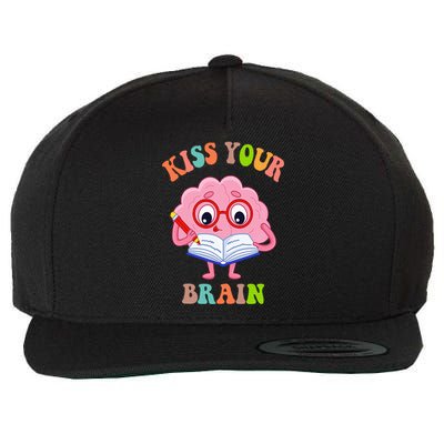 Kissing Your Brain Teaching Squad Wool Snapback Cap