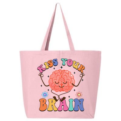 Kiss Your Brain Cute Teacher Appreciation Back To School 25L Jumbo Tote