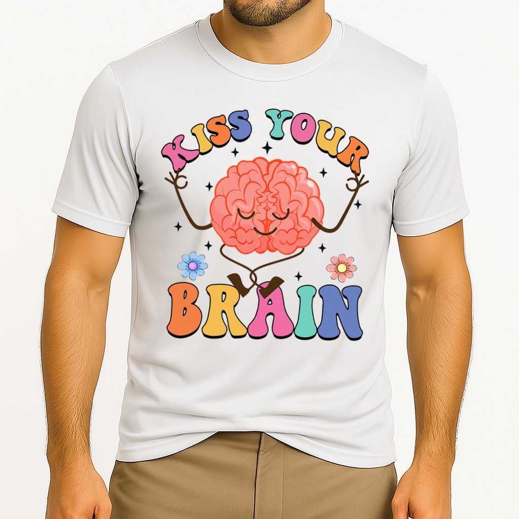 Kiss Your Brain Cute Teacher Appreciation Back To School Cooling Performance Crew T-Shirt