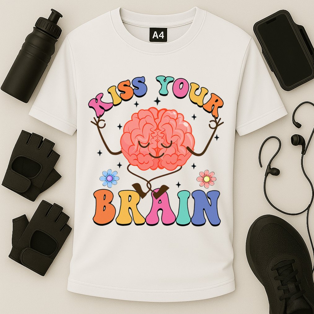 Kiss Your Brain Cute Teacher Appreciation Back To School Cooling Performance Crew T-Shirt