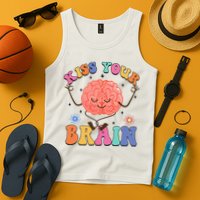Kiss Your Brain Cute Teacher Appreciation Back To School Tank Top