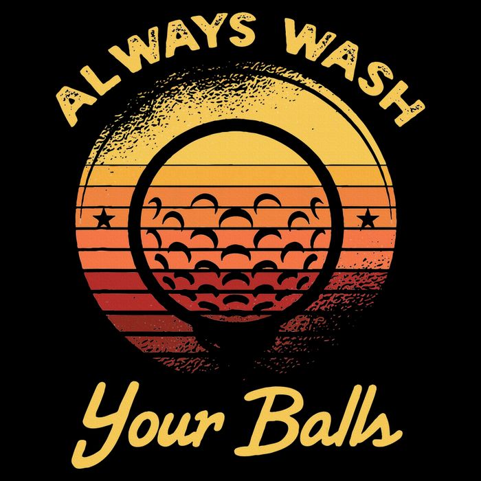 Keep Your Balls Clean Funny Golfer Sayings 7-Panel Snapback Hat