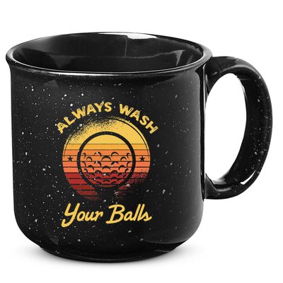 Keep Your Balls Clean Funny Golfer Sayings 15oz Campfire Ceramic Mug