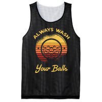 Keep Your Balls Clean Funny Golfer Sayings Mesh Reversible Basketball Jersey Tank