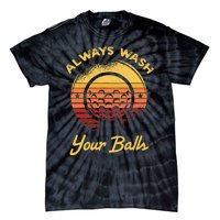 Keep Your Balls Clean Funny Golfer Sayings Tie-Dye T-Shirt