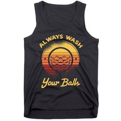 Keep Your Balls Clean Funny Golfer Sayings Tank Top