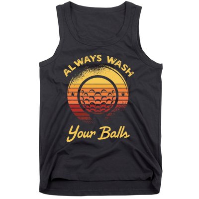 Keep Your Balls Clean Funny Golfer Sayings Tank Top