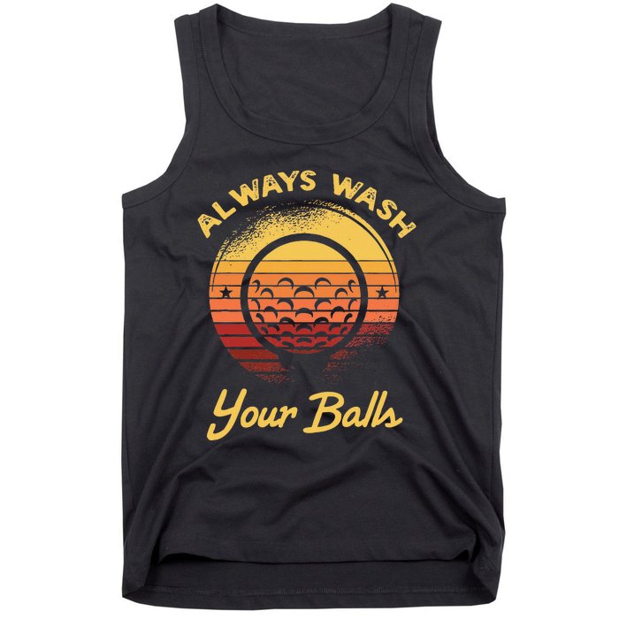 Keep Your Balls Clean Funny Golfer Sayings Tank Top