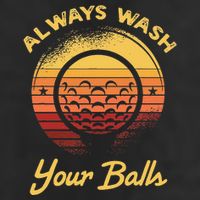 Keep Your Balls Clean Funny Golfer Sayings Golf Towel