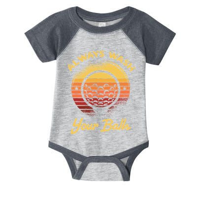 Keep Your Balls Clean Funny Golfer Sayings Infant Baby Jersey Bodysuit