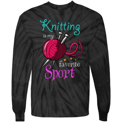 Knitting Yarn Craft Hand Knit Handcraft Knitters Knitting Tie-Dye Long Sleeve Shirt