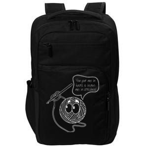 Knitting Yarn Collector Crochet Crocheting Lover Meaningful Gift Impact Tech Backpack